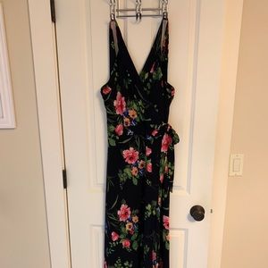 EUC maxi wrap dress